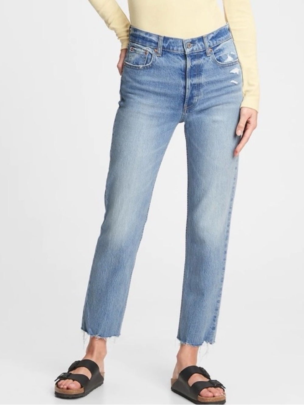 NWT Gap Cheeky Straight High Rise Low stretch (32”/14T)